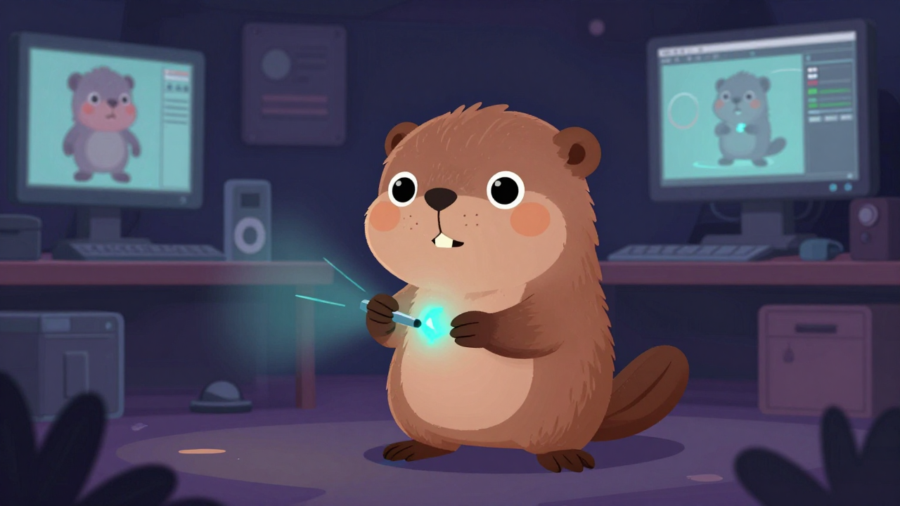 CFX아티스트 직업 종사자가 업무를 수행하는 모습