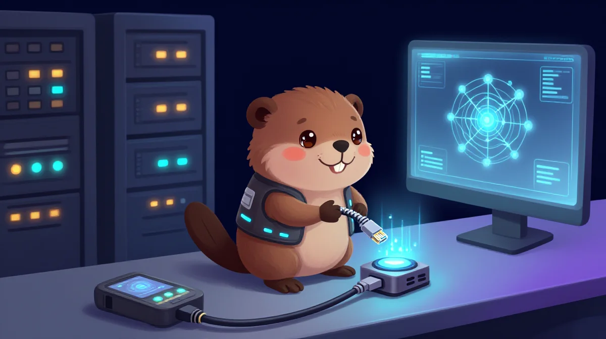 IoT 보안 전문가 직업 종사자가 업무를 수행하는 모습