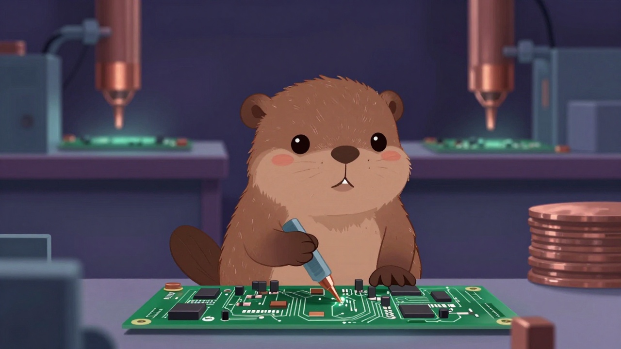 PCB도금원 직업 종사자가 업무를 수행하는 모습