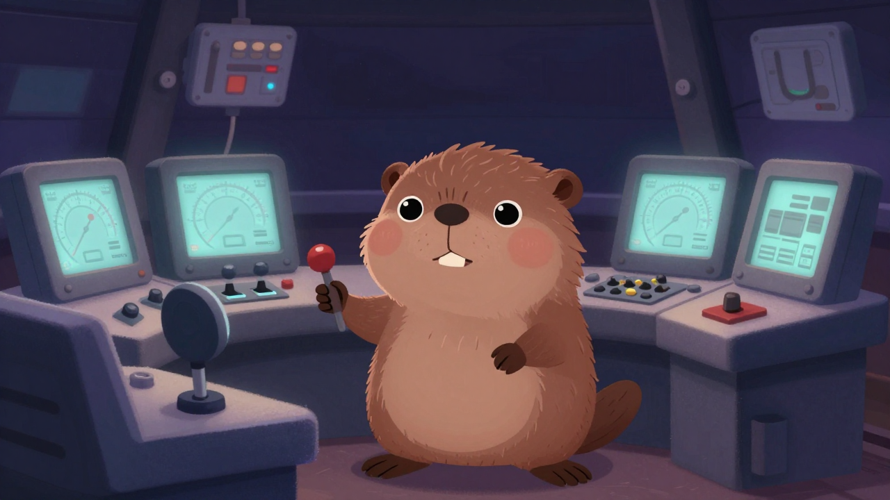 가공삭도운전원 직업 종사자가 업무를 수행하는 모습