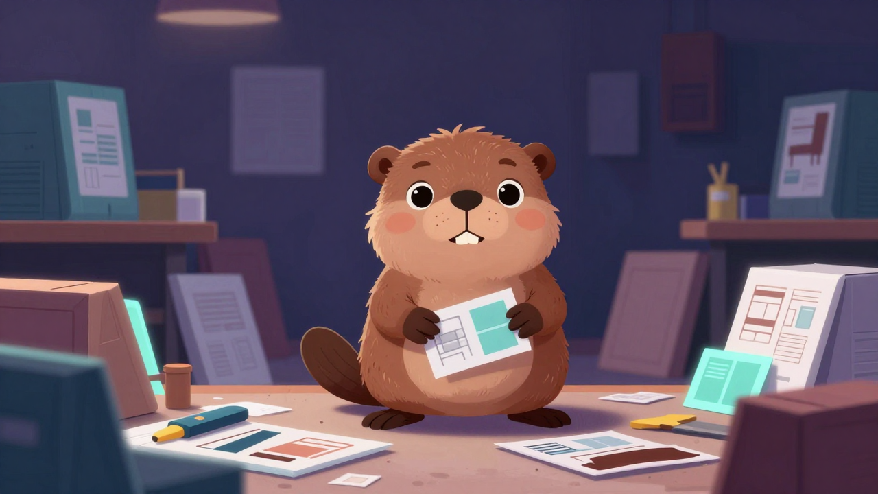 가구부품포장원 직업 종사자가 업무를 수행하는 모습