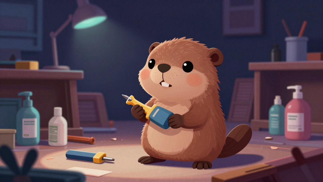 가구수리원 직업 종사자가 업무를 수행하는 모습