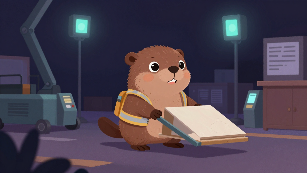 가구자재운반원 직업 종사자가 업무를 수행하는 모습