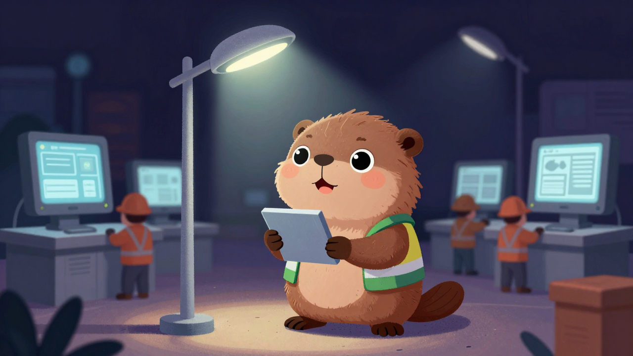 가로등설치현장감독자