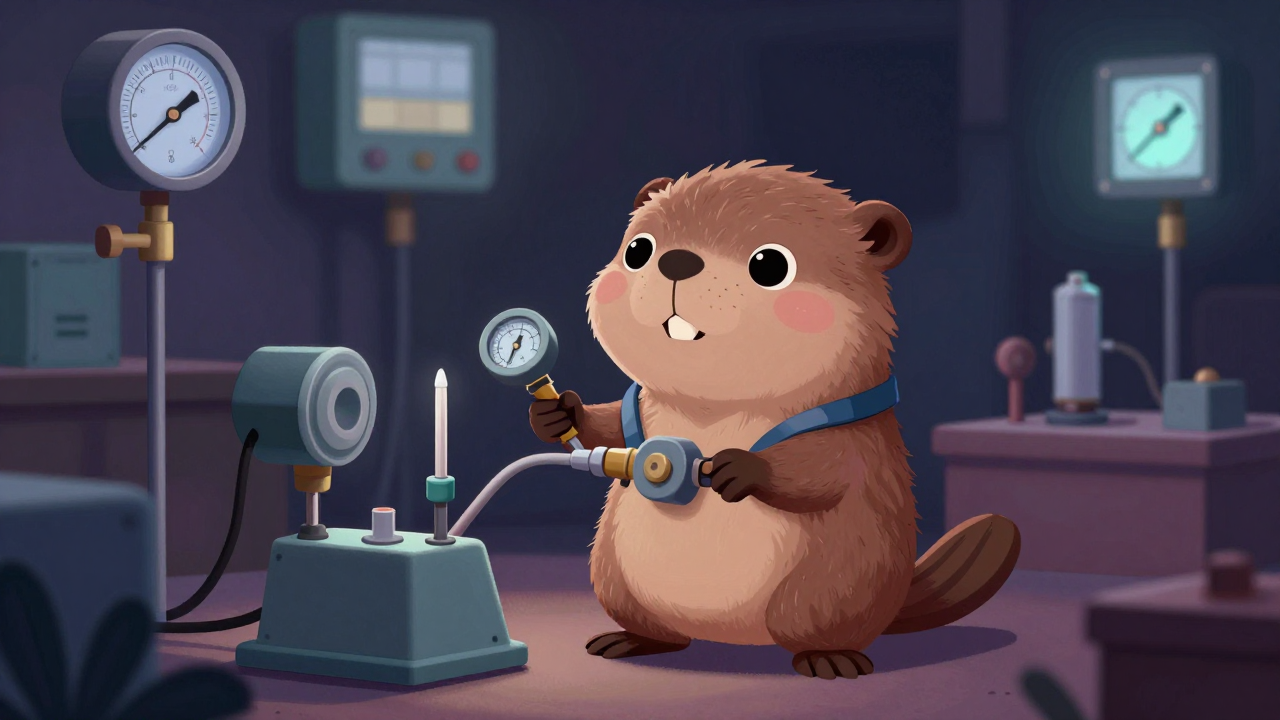 가류관조정원 직업 종사자가 업무를 수행하는 모습