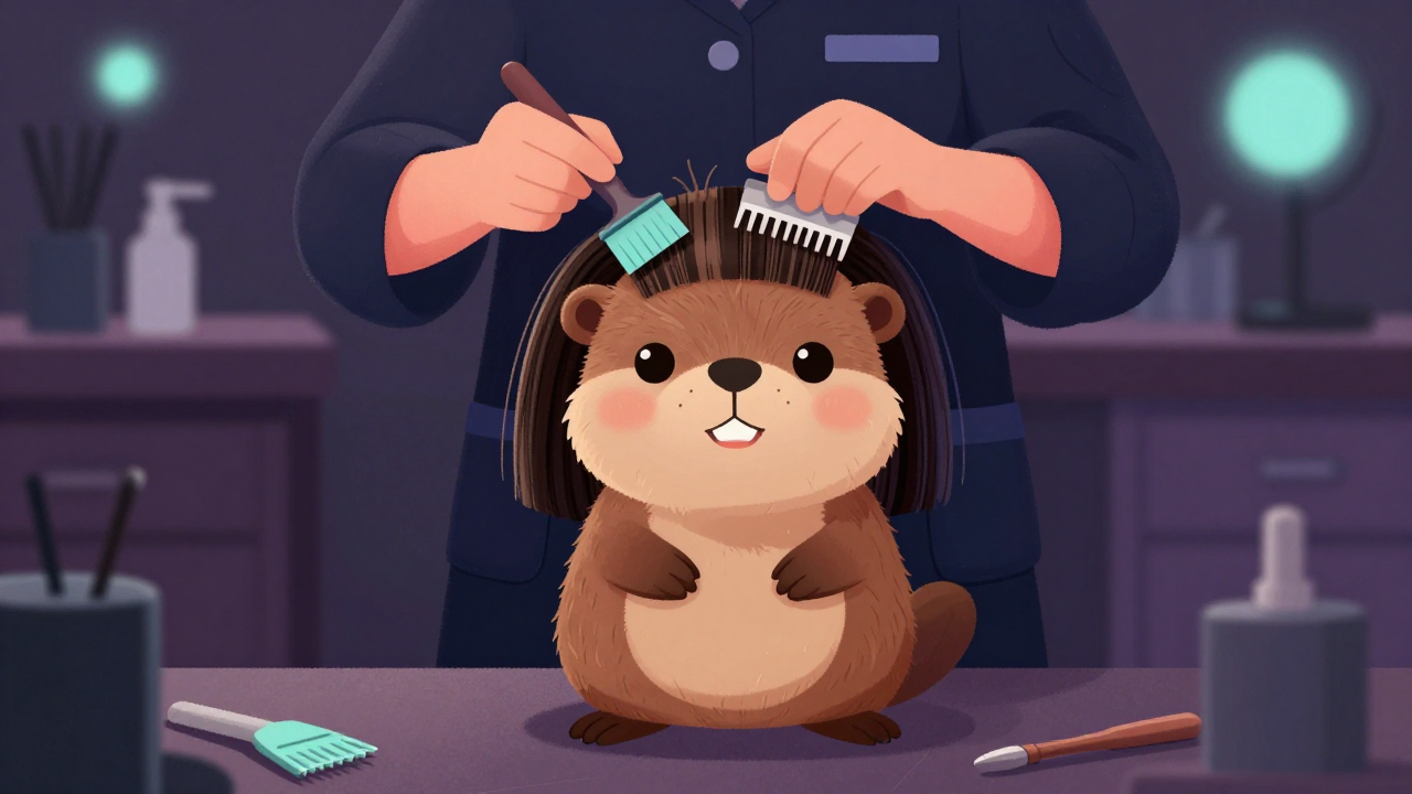 가발혼모원 직업 종사자가 업무를 수행하는 모습