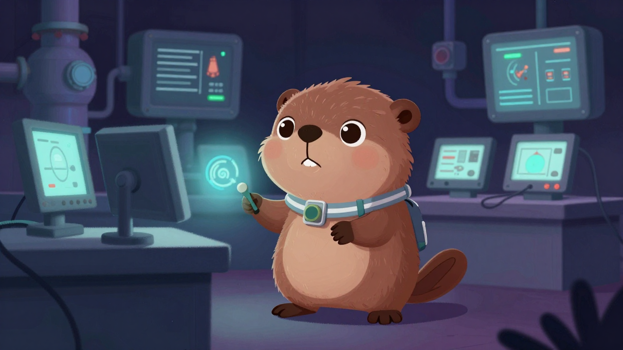 가스생산중앙조정원 직업 종사자가 업무를 수행하는 모습