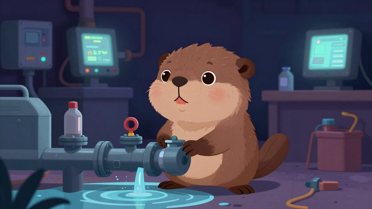 가스절연개폐장치조립원 직업 종사자가 업무를 수행하는 모습