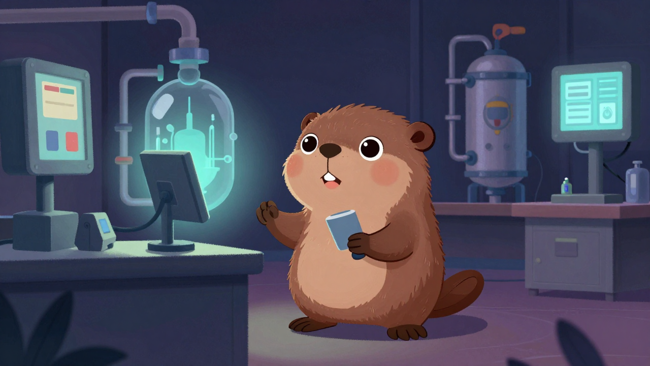 가스제조장치조작현장감독자 직업 종사자가 업무를 수행하는 모습