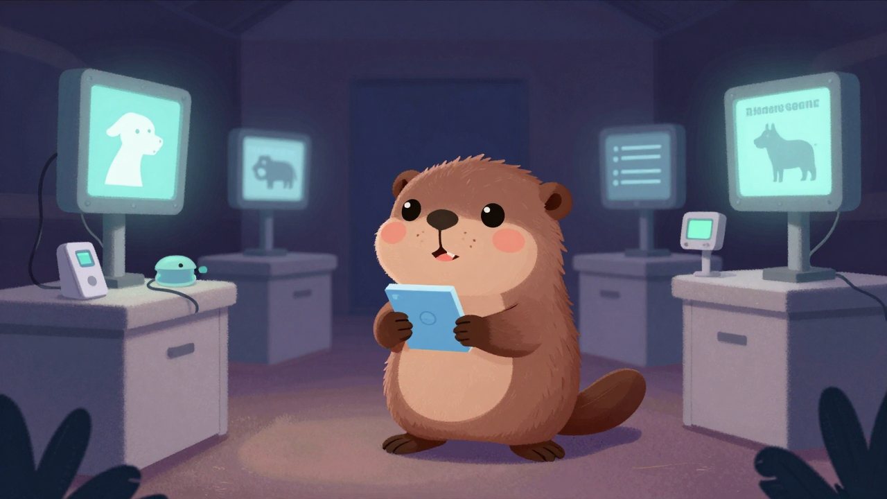 가축방역관 직업 종사자가 업무를 수행하는 모습