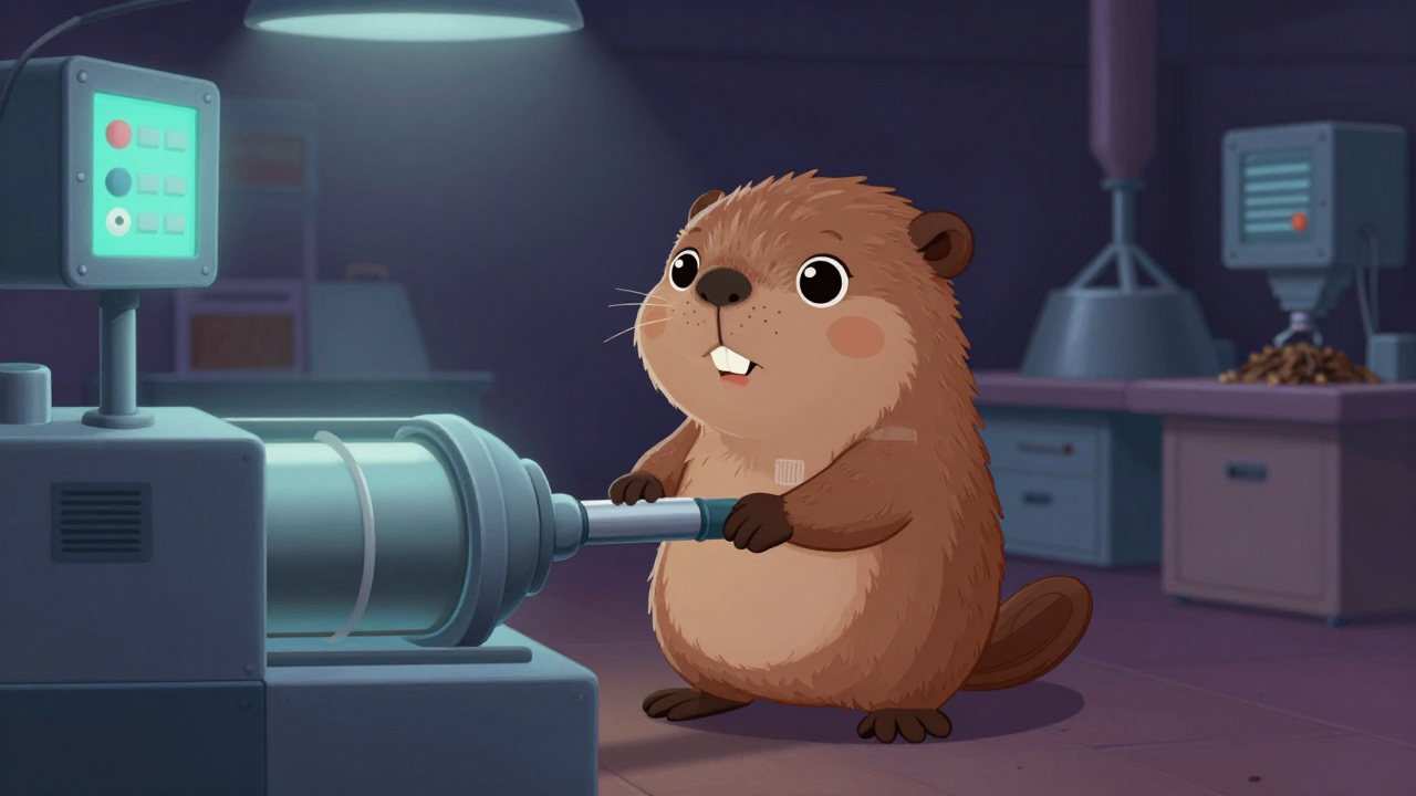 각초냉각기조작원 직업 종사자가 업무를 수행하는 모습