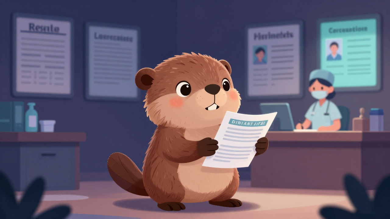 간호부장 직업 종사자가 업무를 수행하는 모습