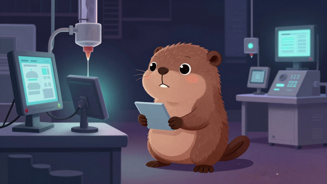 강화플라스틱제조현장감독자 직업 종사자가 업무를 수행하는 모습