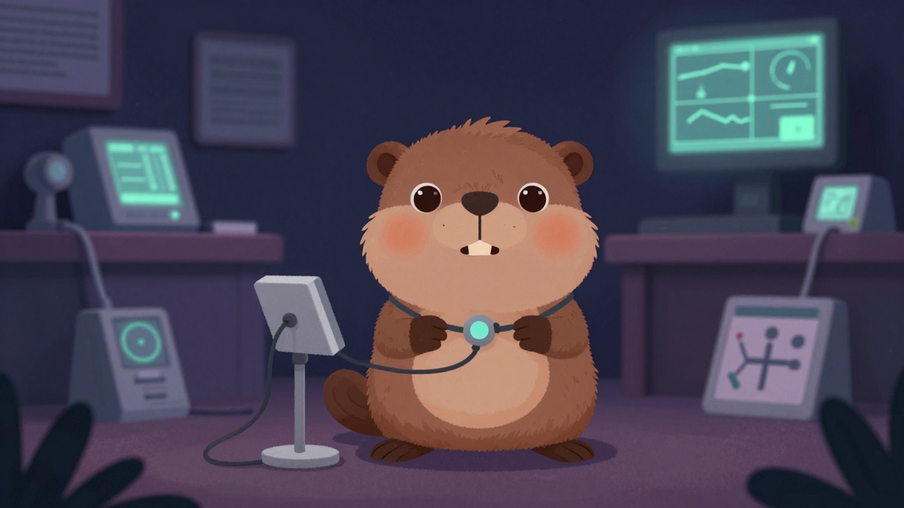 거짓말탐지검사관 직업 종사자가 업무를 수행하는 모습