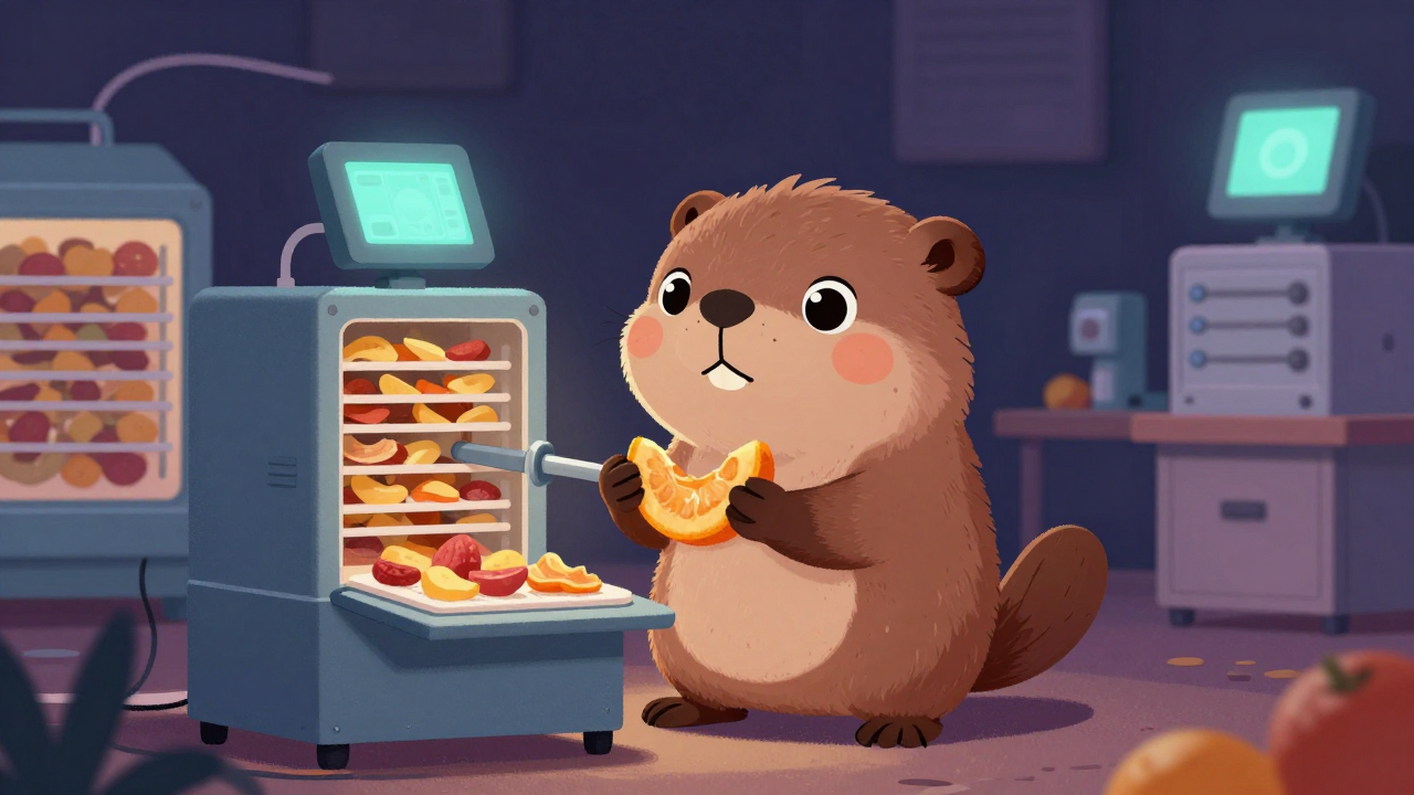 건과류제조원 직업 종사자가 업무를 수행하는 모습