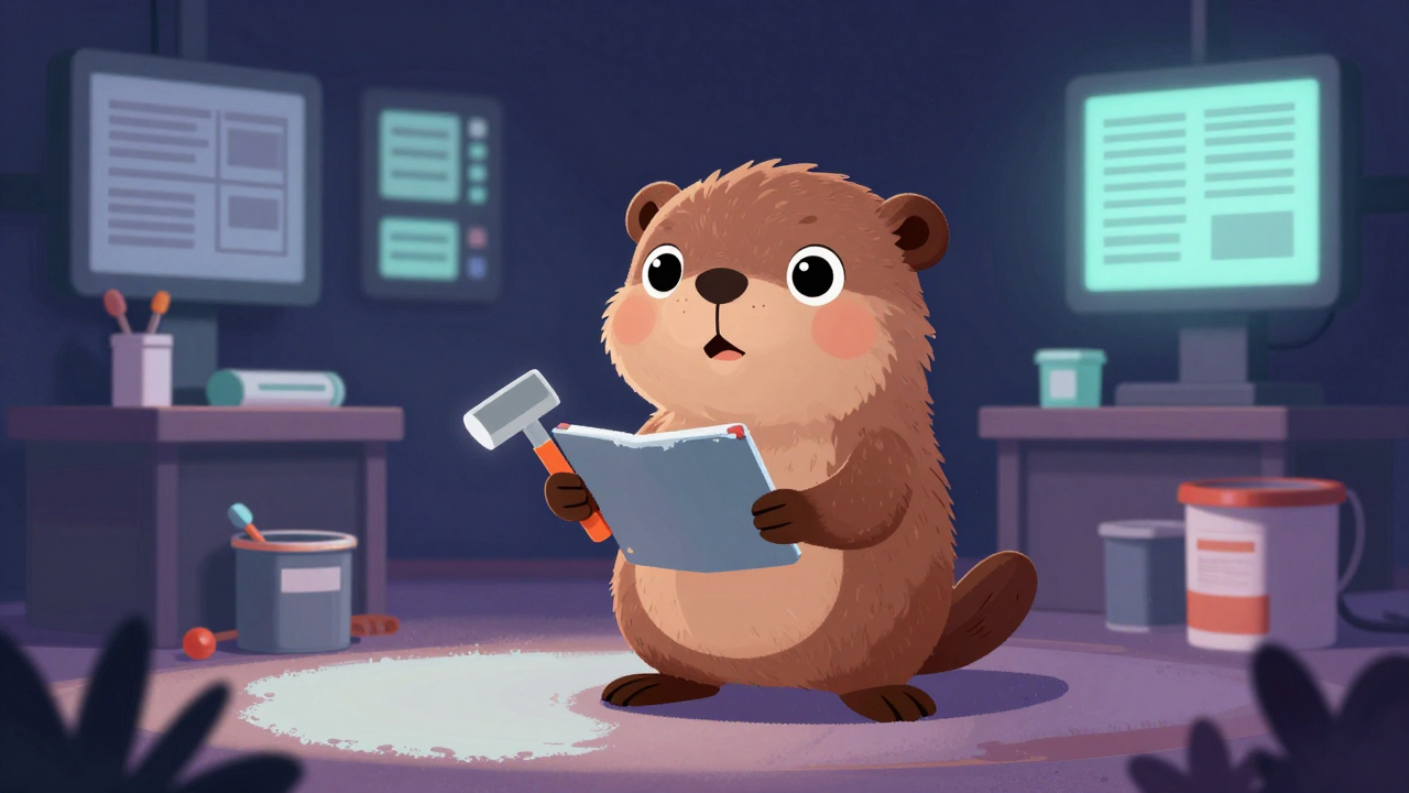 건물도장반장 직업 종사자가 업무를 수행하는 모습