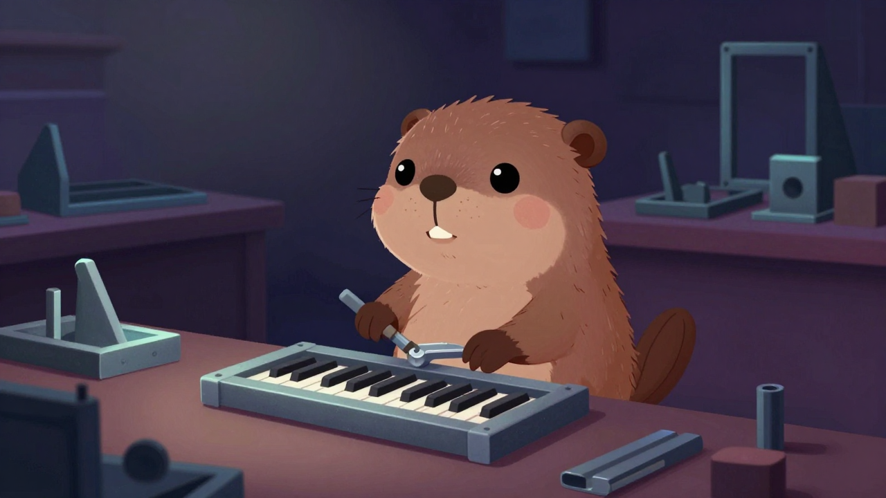 건반악기프레임제작원 직업 종사자가 업무를 수행하는 모습