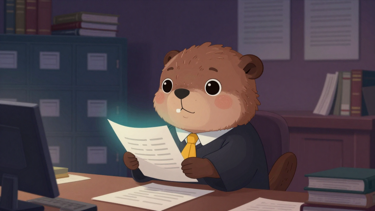 검사 직업 종사자가 업무를 수행하는 모습