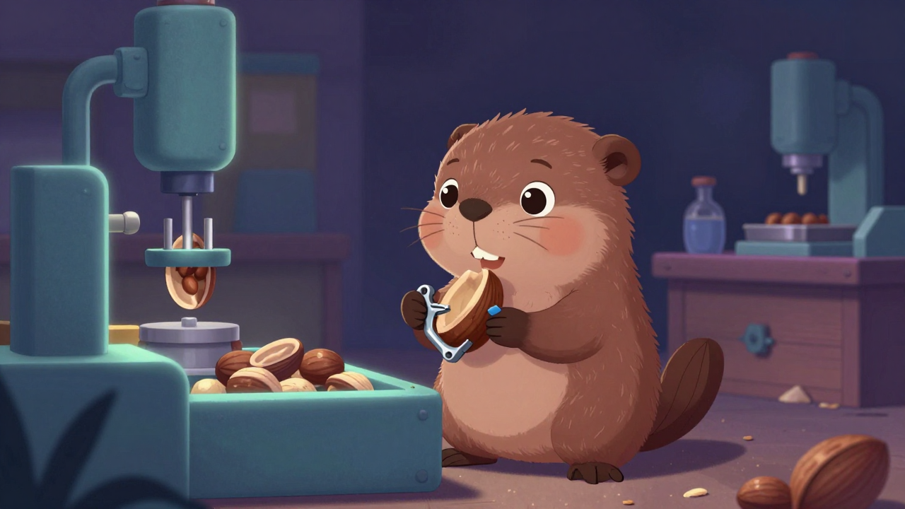 견과탈각원 직업 종사자가 업무를 수행하는 모습