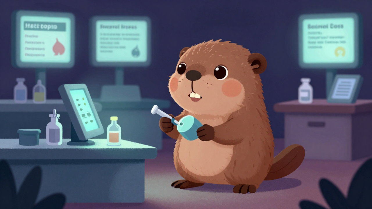 경마약물검사원 직업 종사자가 업무를 수행하는 모습