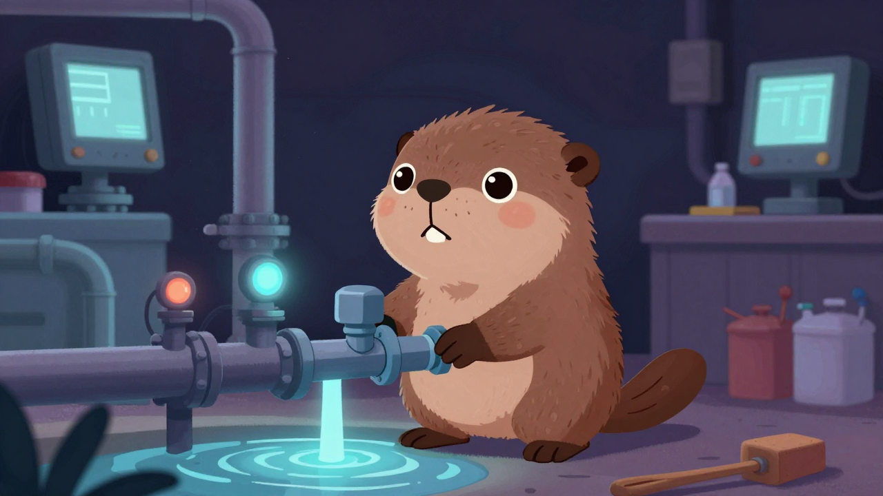 경보기조립원 직업 종사자가 업무를 수행하는 모습