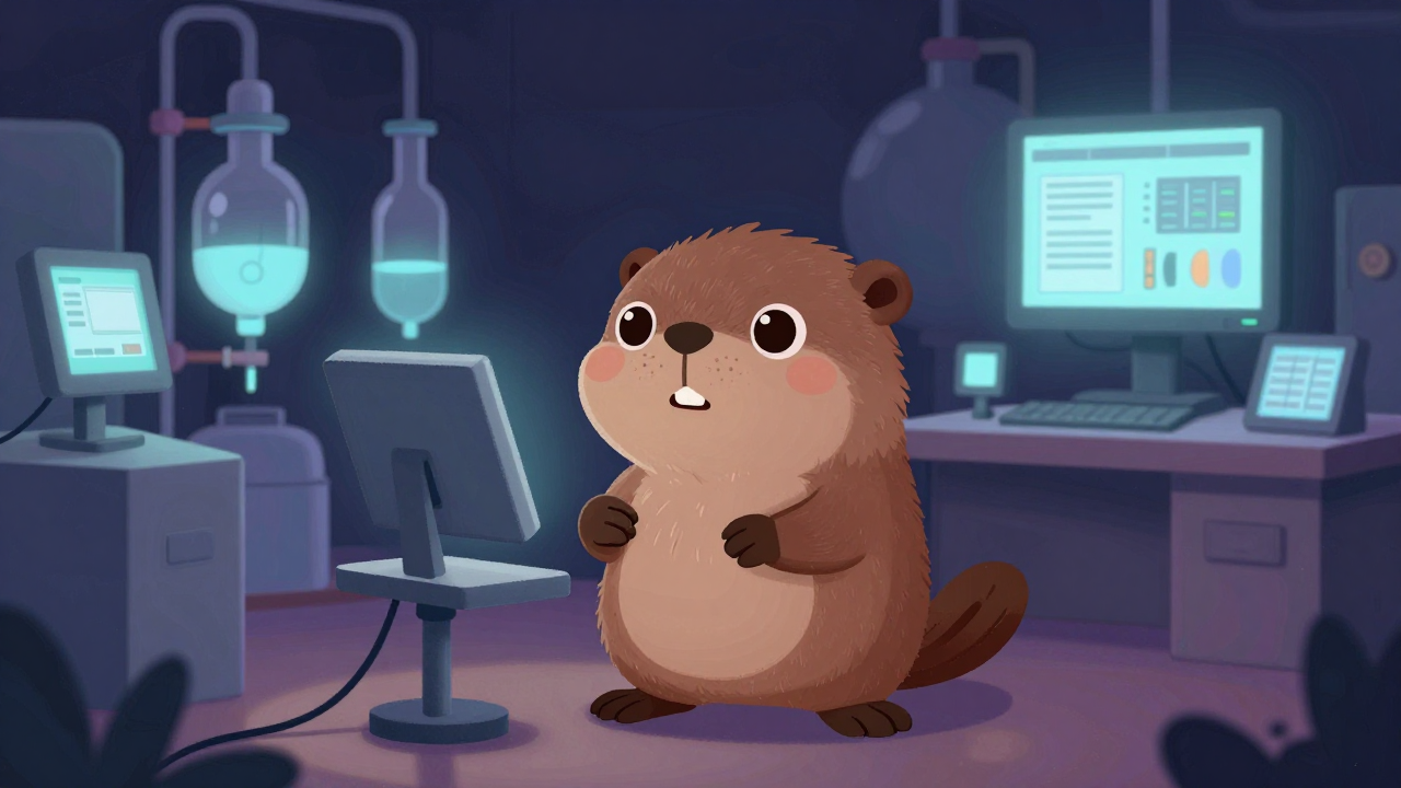 계면활성제제조현장감독자 직업 종사자가 업무를 수행하는 모습