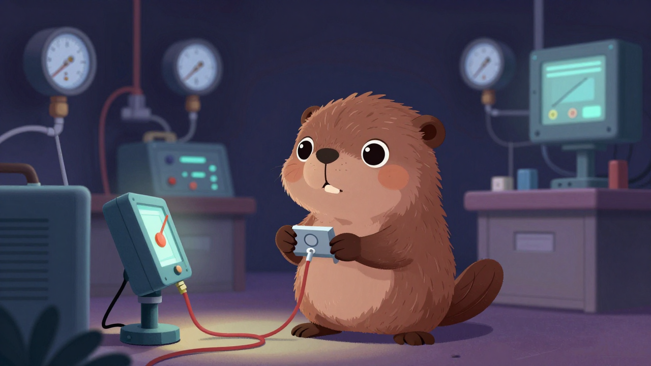 계장공 직업 종사자가 업무를 수행하는 모습