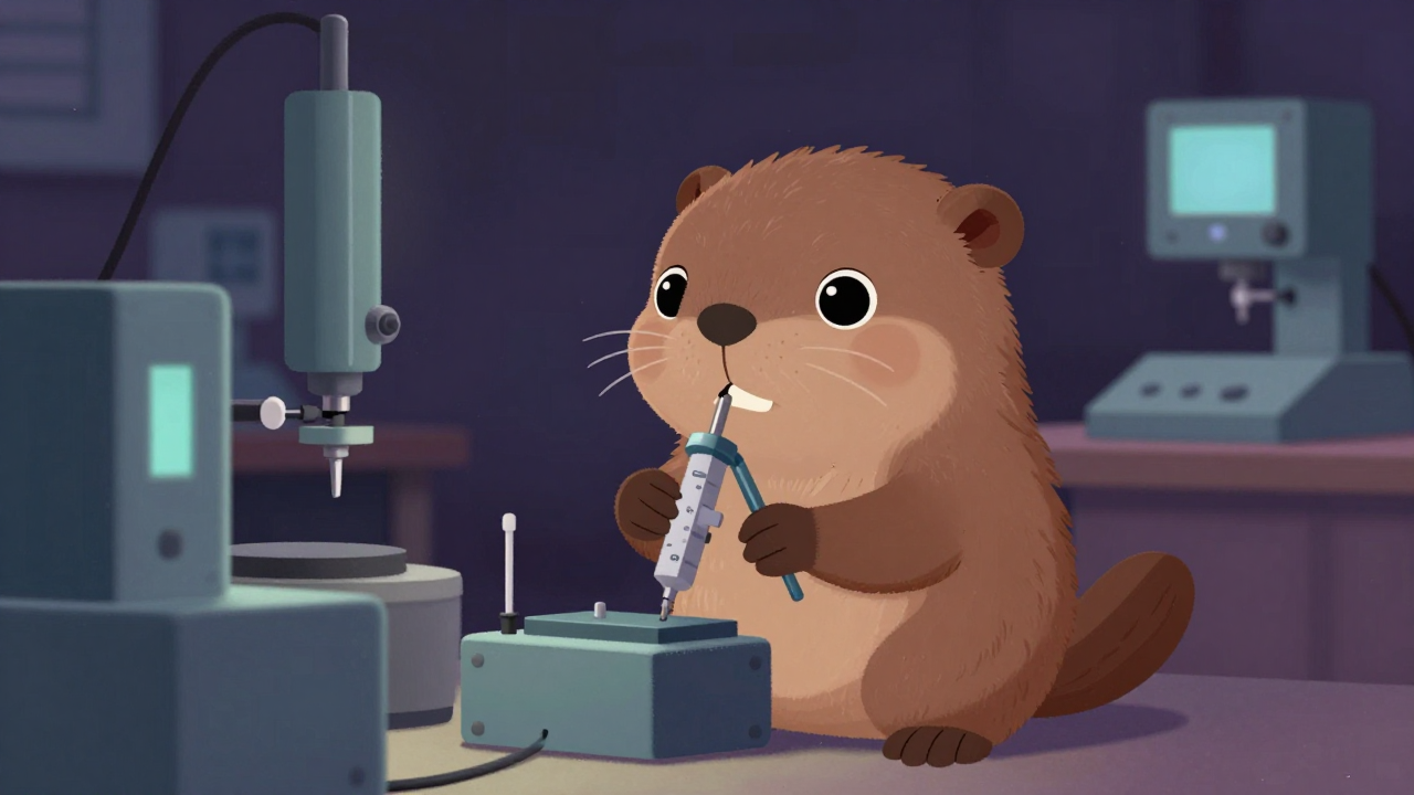 계측기기제조반장 직업 종사자가 업무를 수행하는 모습