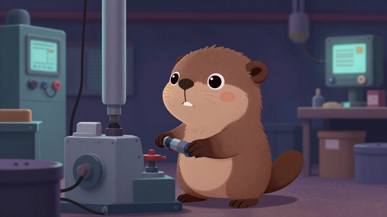 고속철도차량대차차입원 직업 종사자가 업무를 수행하는 모습