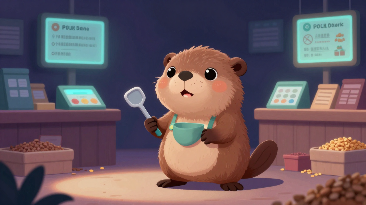 곡물판매원 직업 종사자가 업무를 수행하는 모습