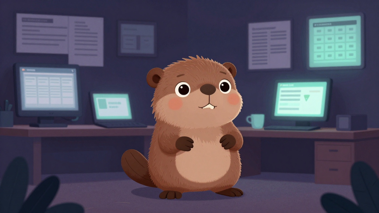 공동주택관리사무소장 직업 종사자가 업무를 수행하는 모습