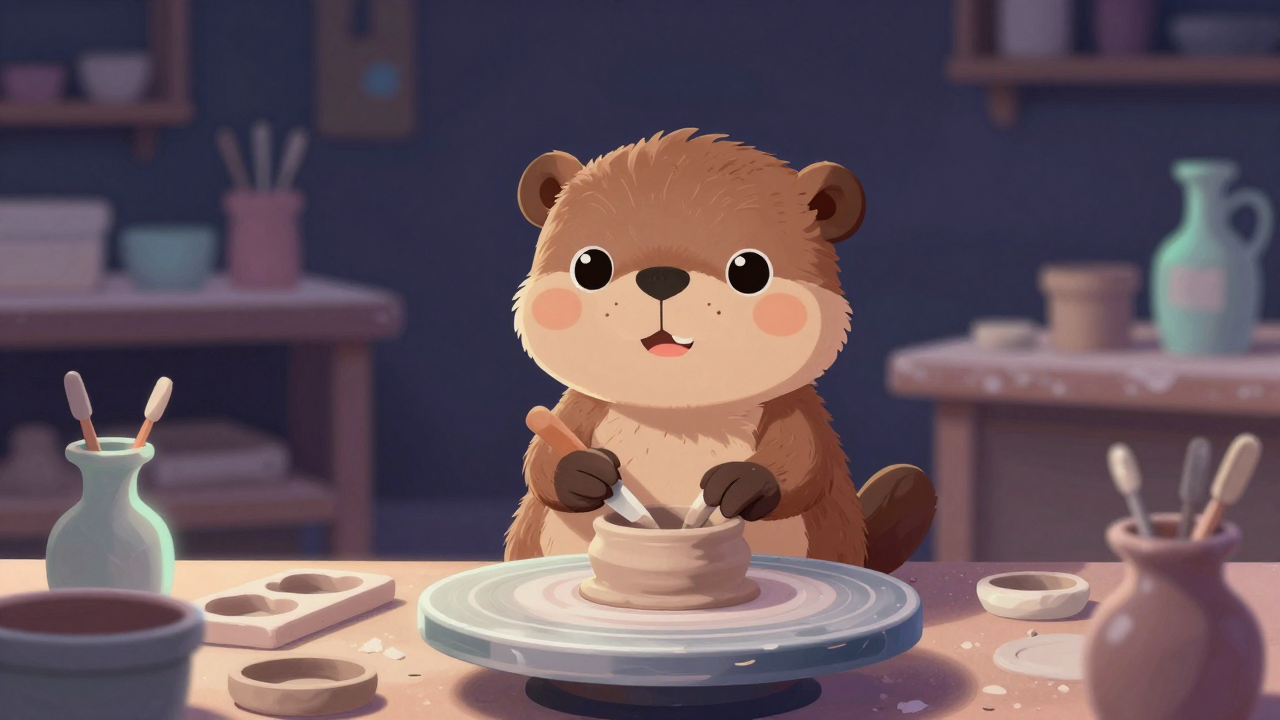 공예도자기성형원 직업 종사자가 업무를 수행하는 모습