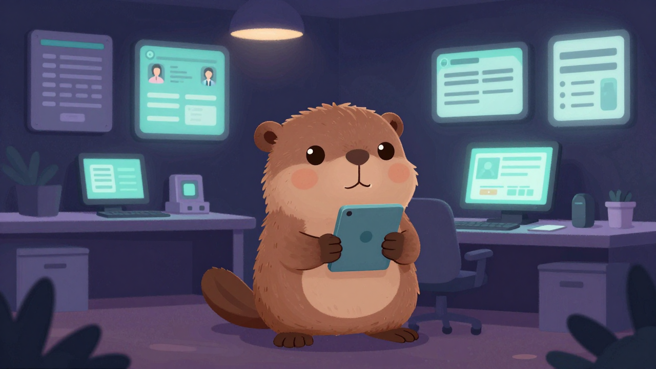 공유사무실매니저 직업 종사자가 업무를 수행하는 모습