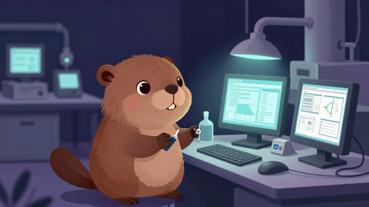 공정장비시험분석원 직업 종사자가 업무를 수행하는 모습