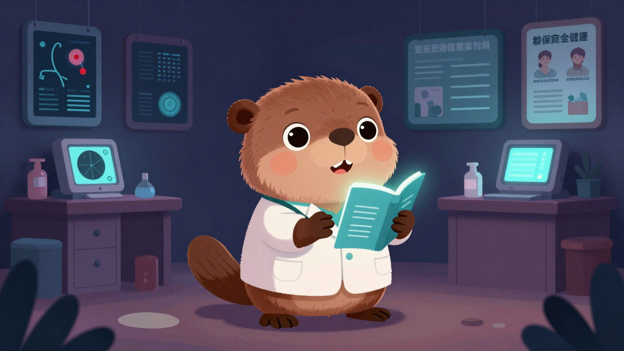 공중보건의사 직업 종사자가 업무를 수행하는 모습