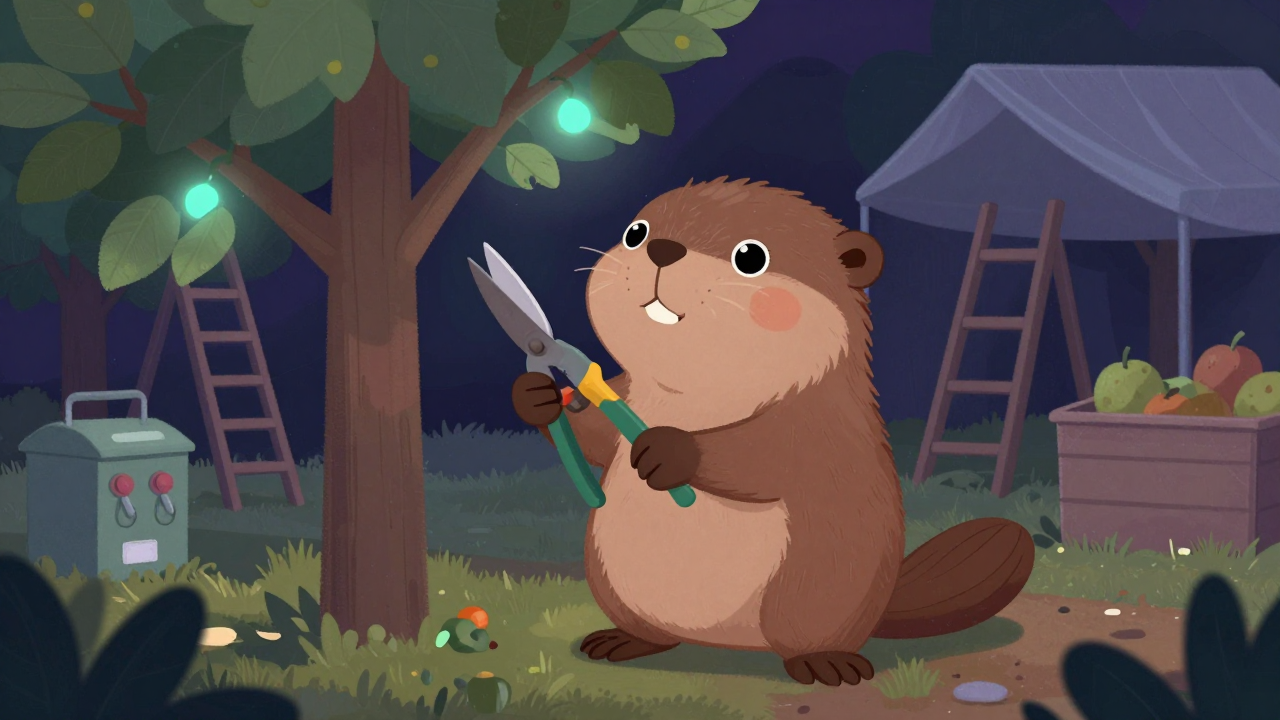 과수작물재배원 직업 종사자가 업무를 수행하는 모습