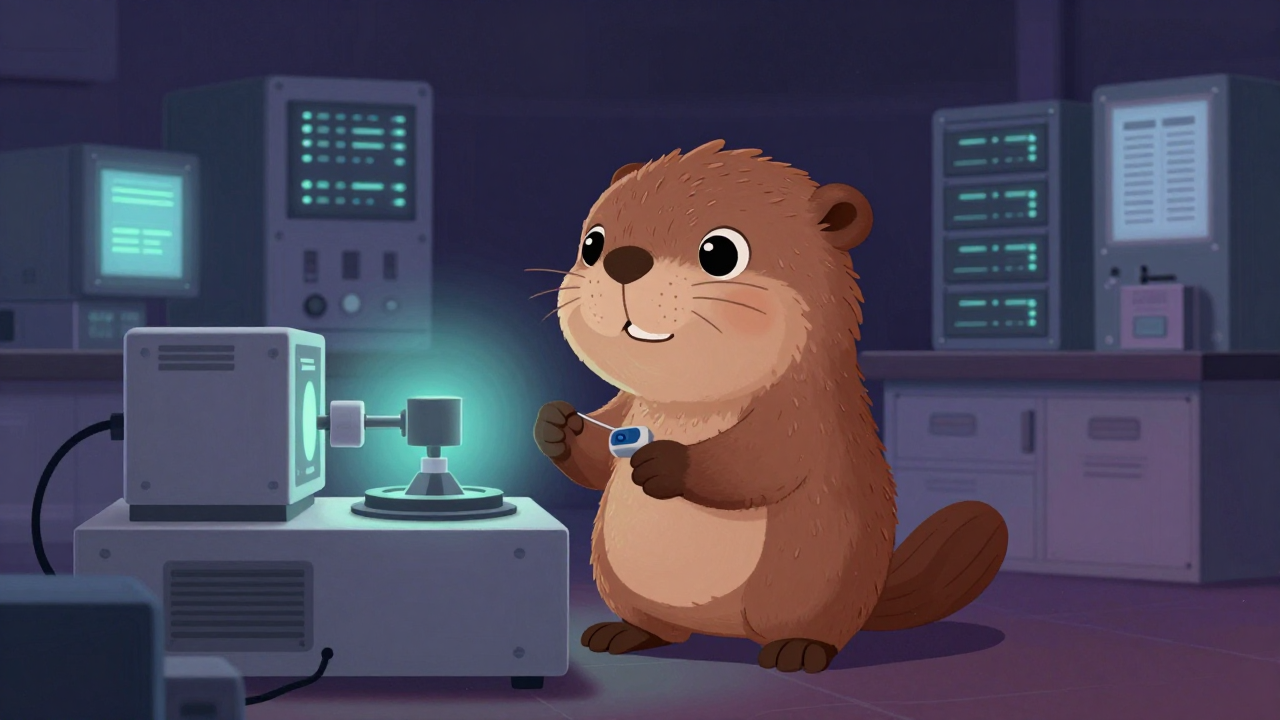 광자기기록장치개발원 직업 종사자가 업무를 수행하는 모습