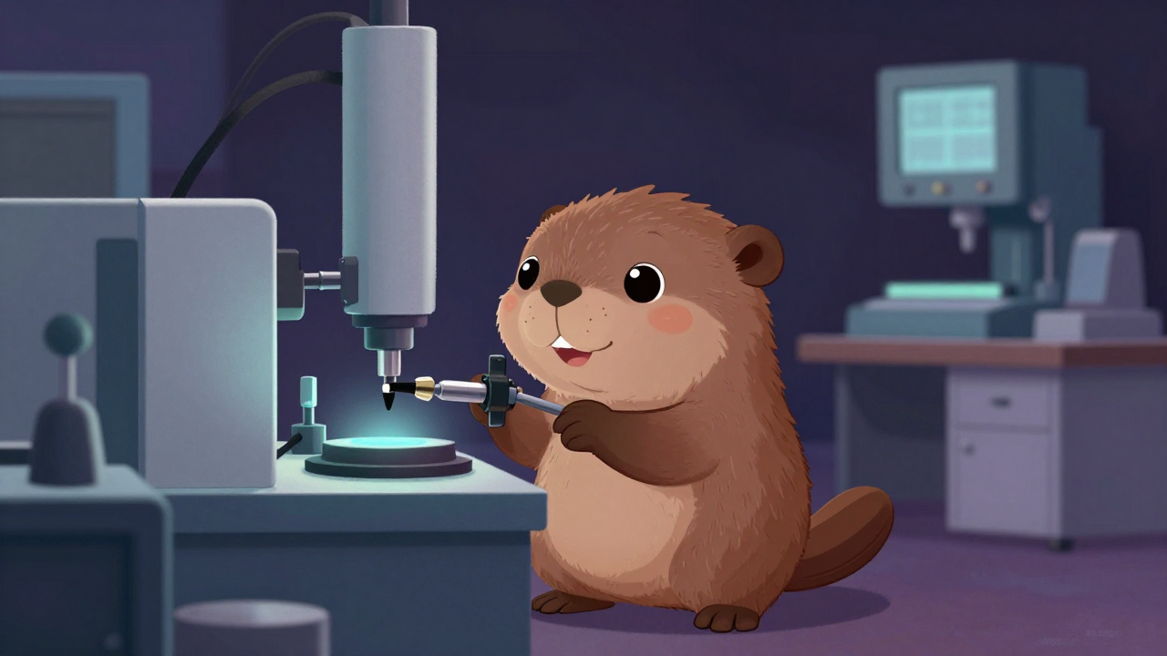 광점퍼코드조립원 직업 종사자가 업무를 수행하는 모습