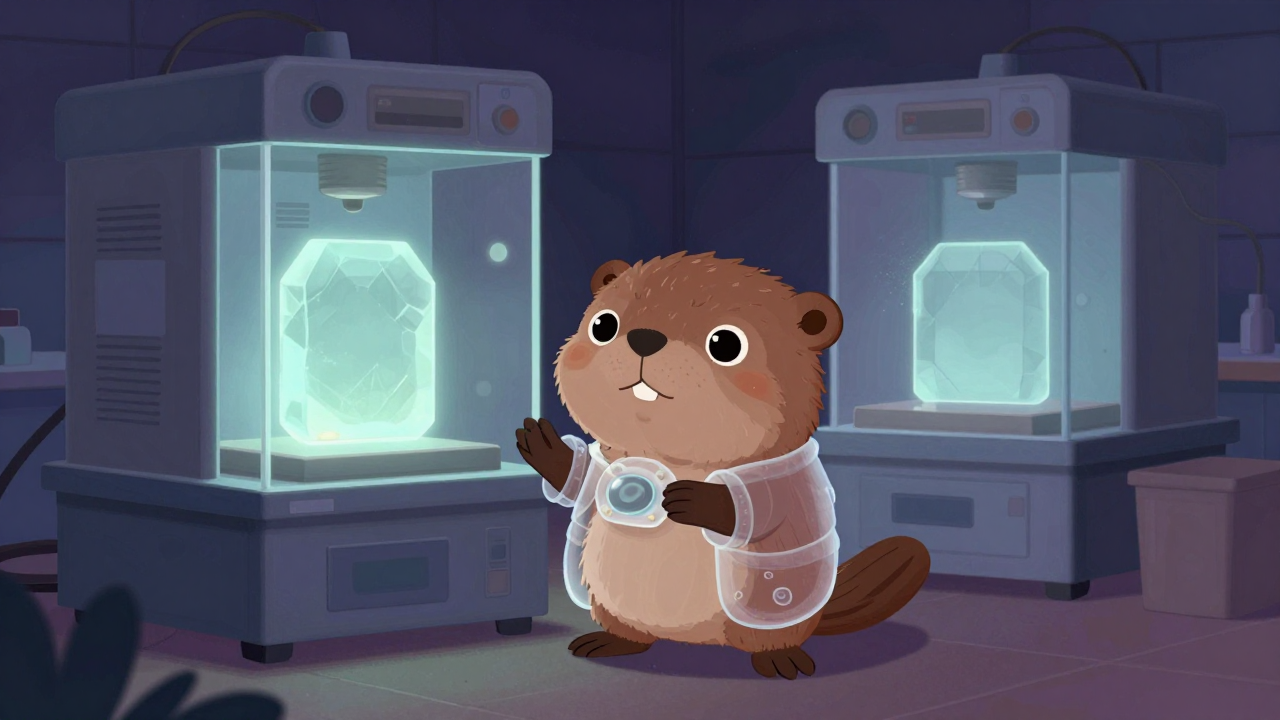 광학세라믹소재어닐링원 직업 종사자가 업무를 수행하는 모습