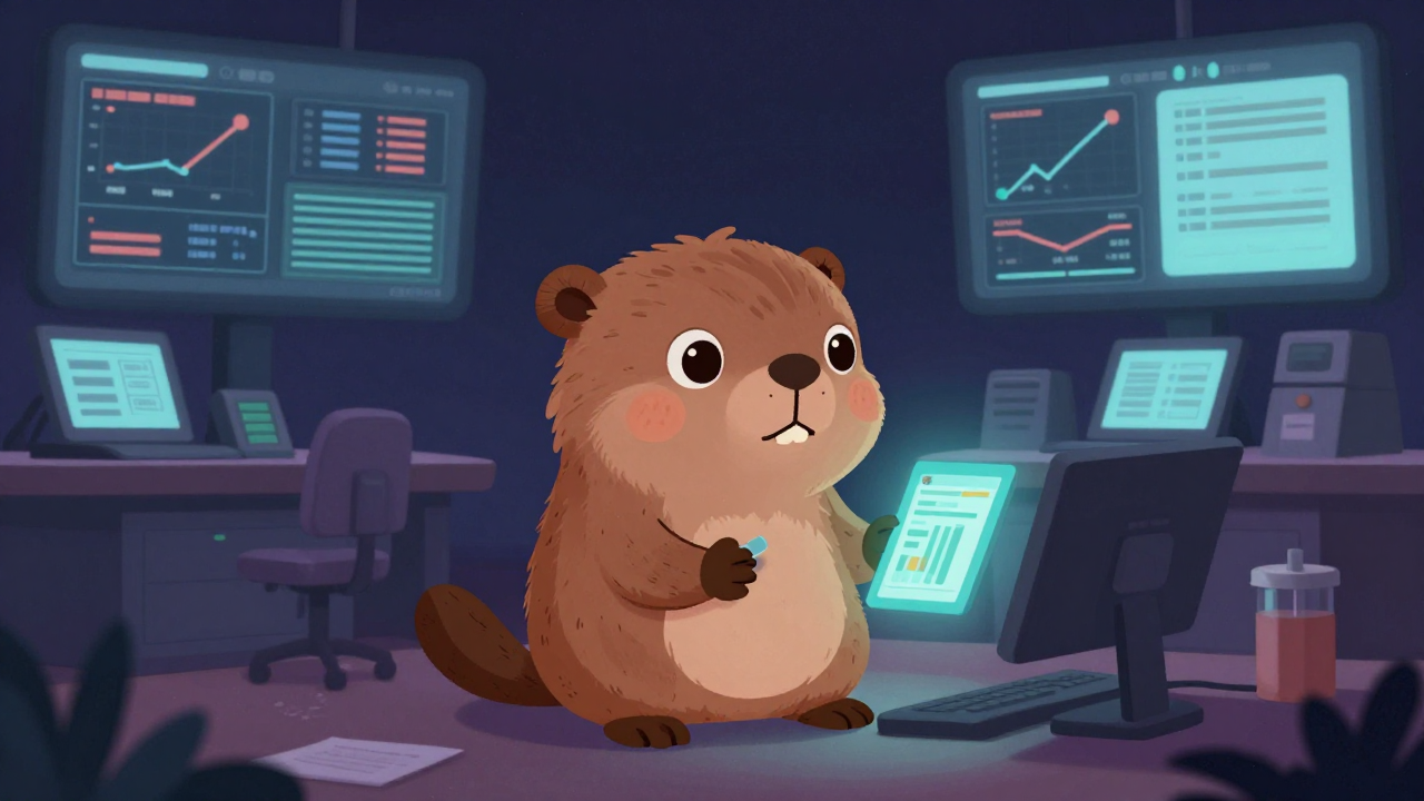 교통사고통계원 직업 종사자가 업무를 수행하는 모습