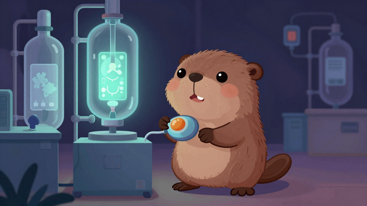 구연산농축기조작원 직업 종사자가 업무를 수행하는 모습