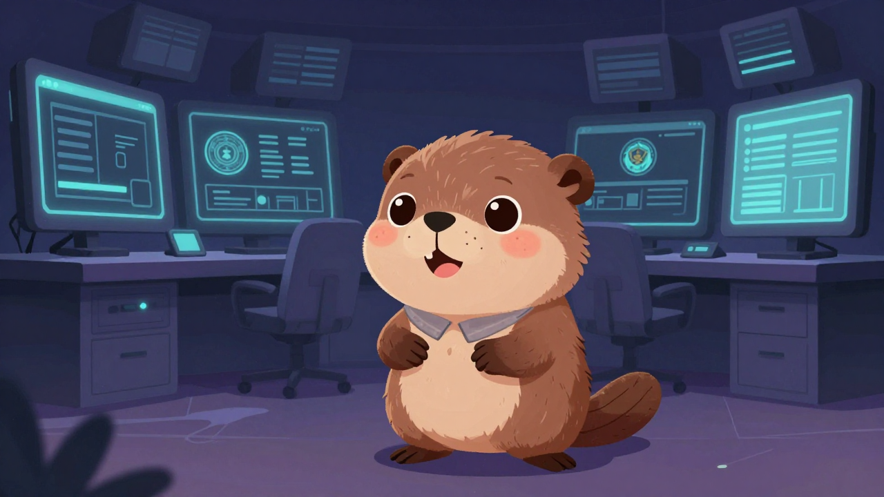 국가사이버안전요원 직업 종사자가 업무를 수행하는 모습