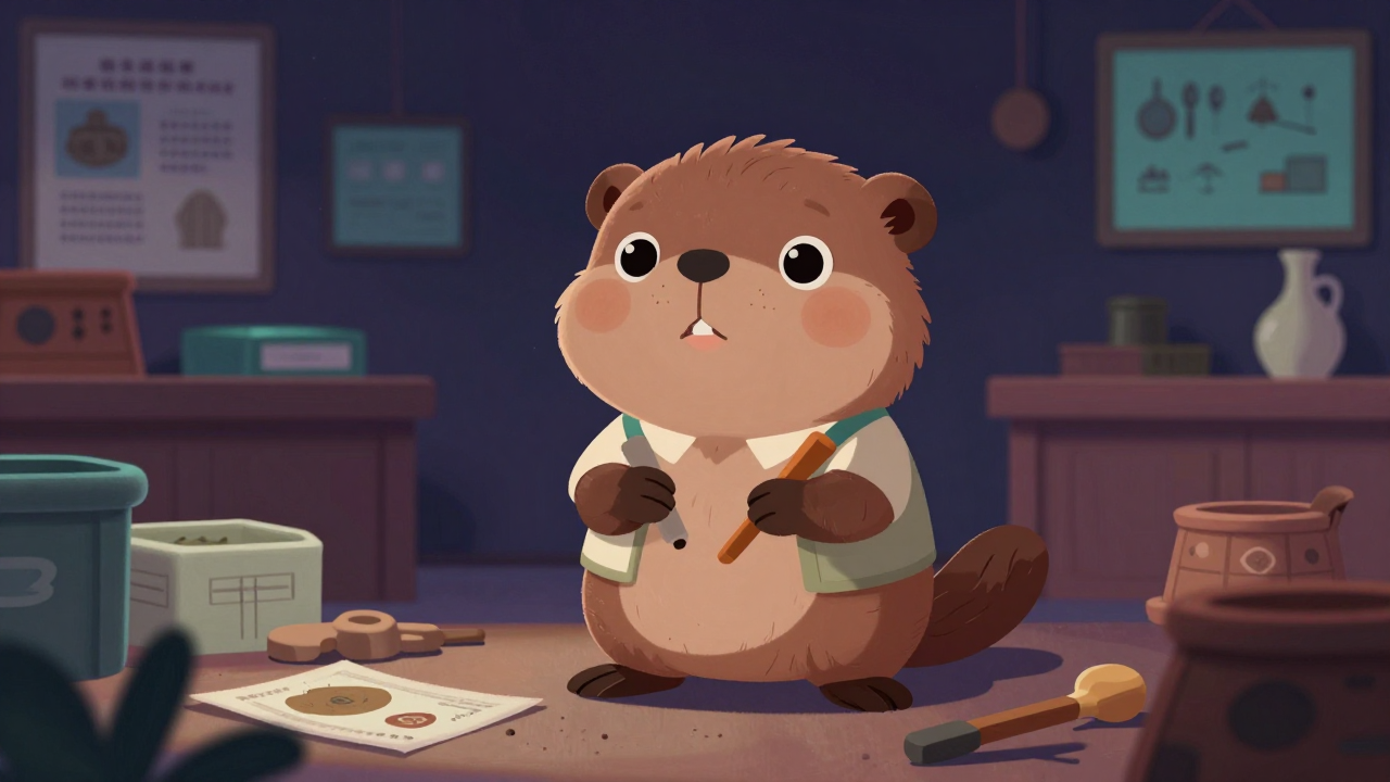 국가유산보존가 직업 종사자가 업무를 수행하는 모습