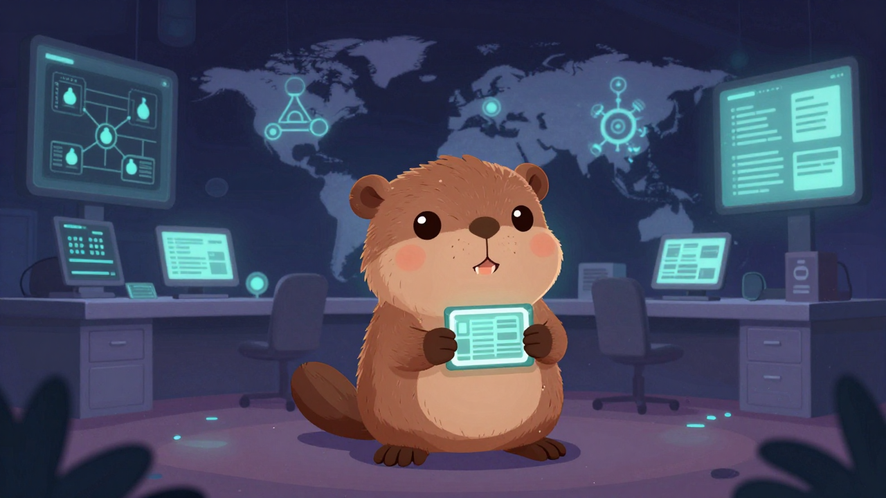 국제통신망발전계획원 직업 종사자가 업무를 수행하는 모습