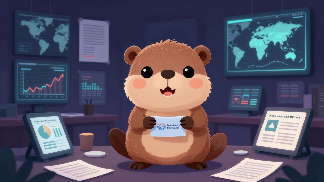 국제투자기획원 직업 종사자가 업무를 수행하는 모습