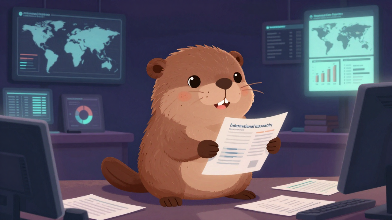 국제투자사무관리자 직업 종사자가 업무를 수행하는 모습