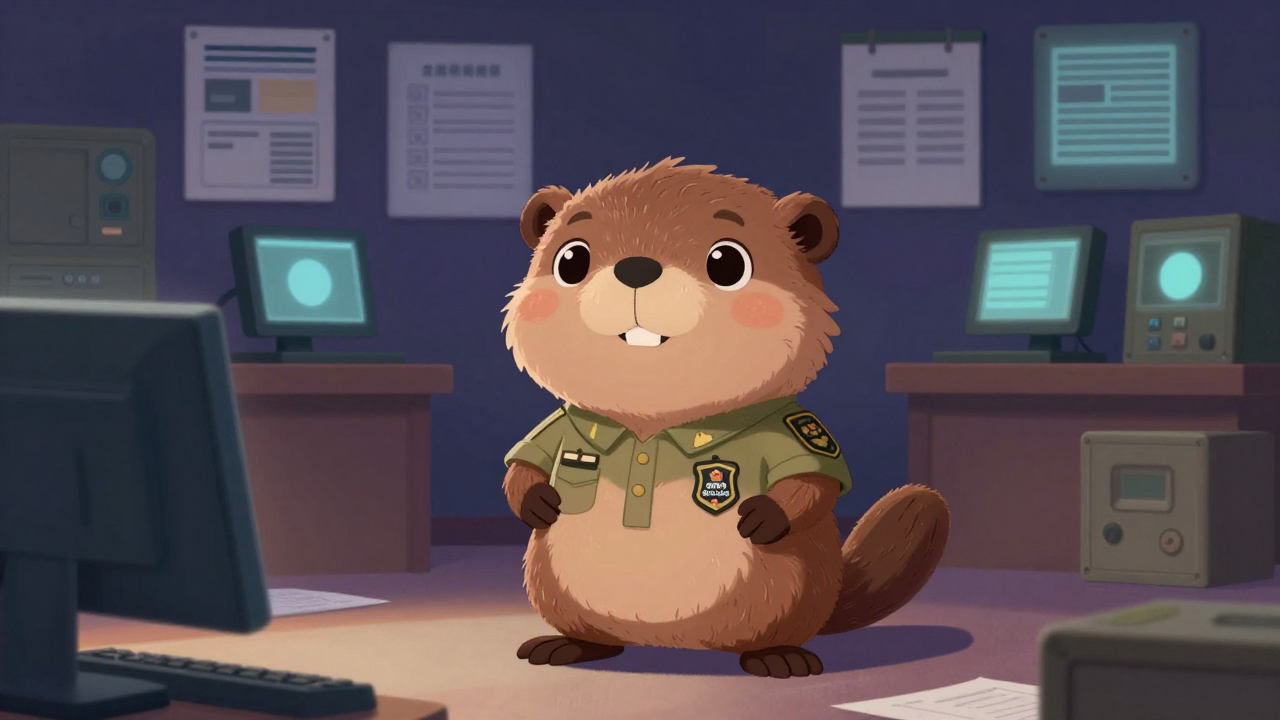 군무원 직업 종사자가 업무를 수행하는 모습