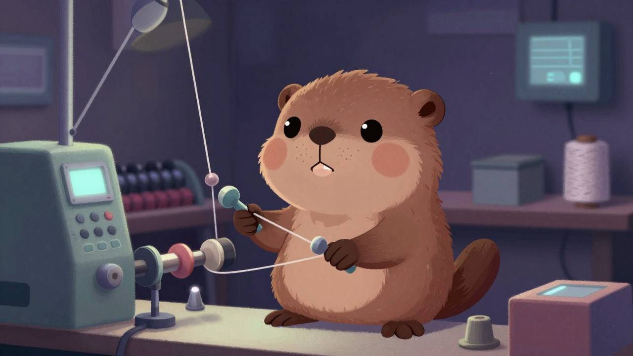 권사기정비원 직업 종사자가 업무를 수행하는 모습