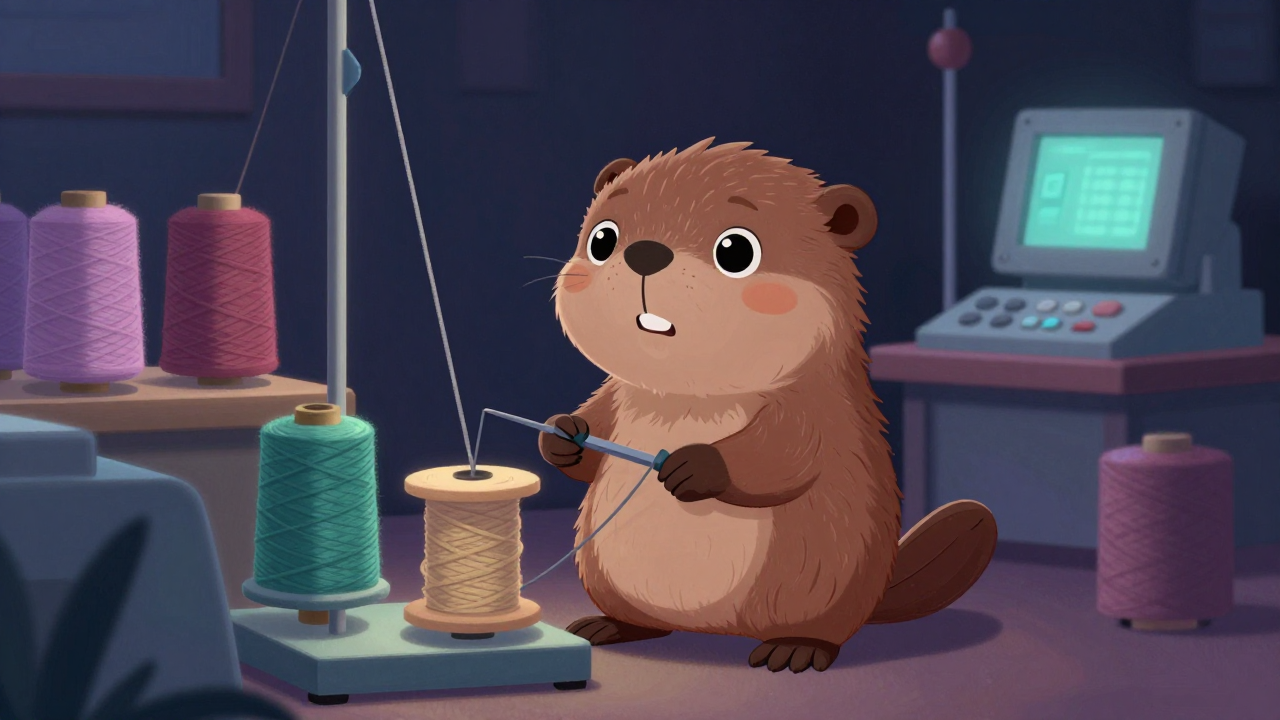 권취원 직업 종사자가 업무를 수행하는 모습