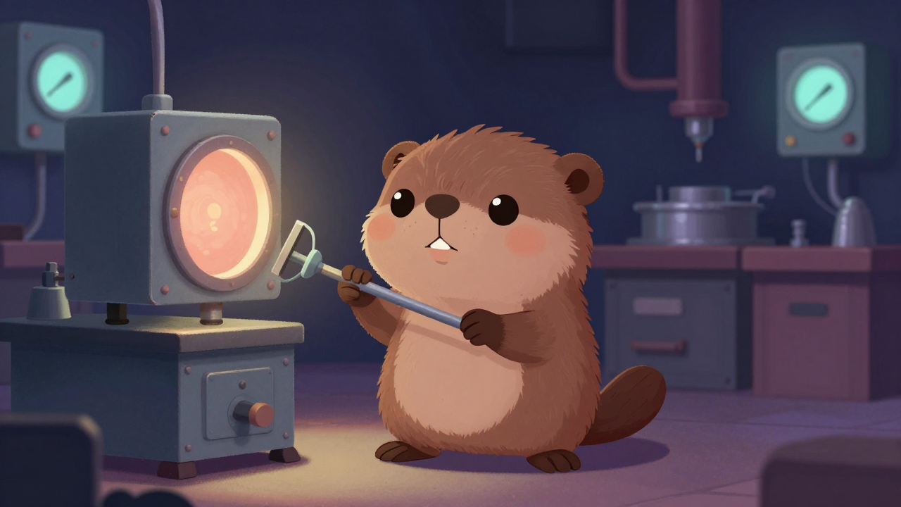 귀금속소둔원 직업 종사자가 업무를 수행하는 모습